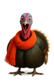 بوقلمون شگفت‌زده